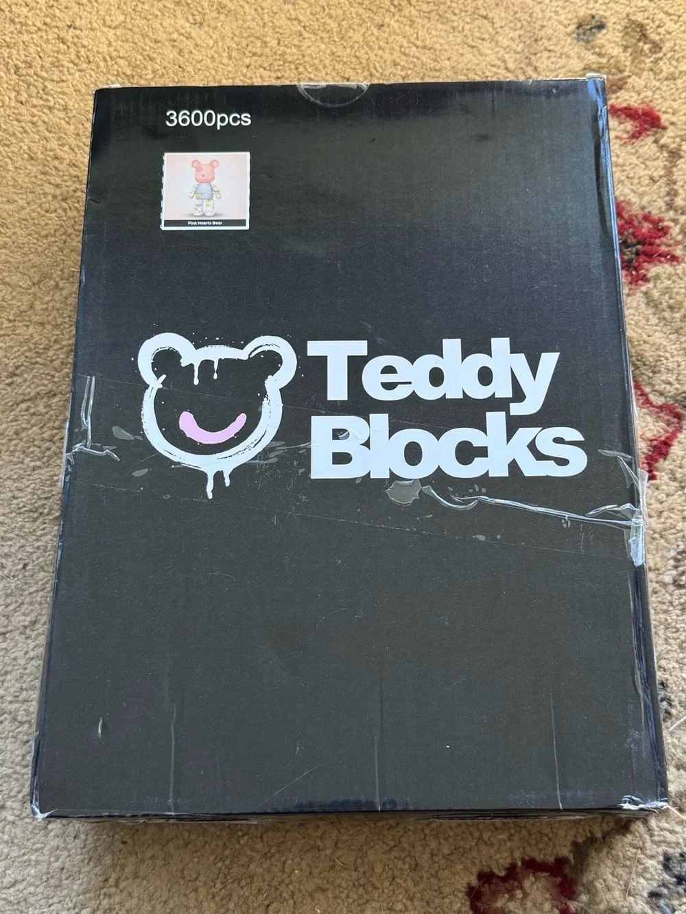 Teddy Blocks Pink Hearts Bear Bear 3600 pcs DIY building blocks